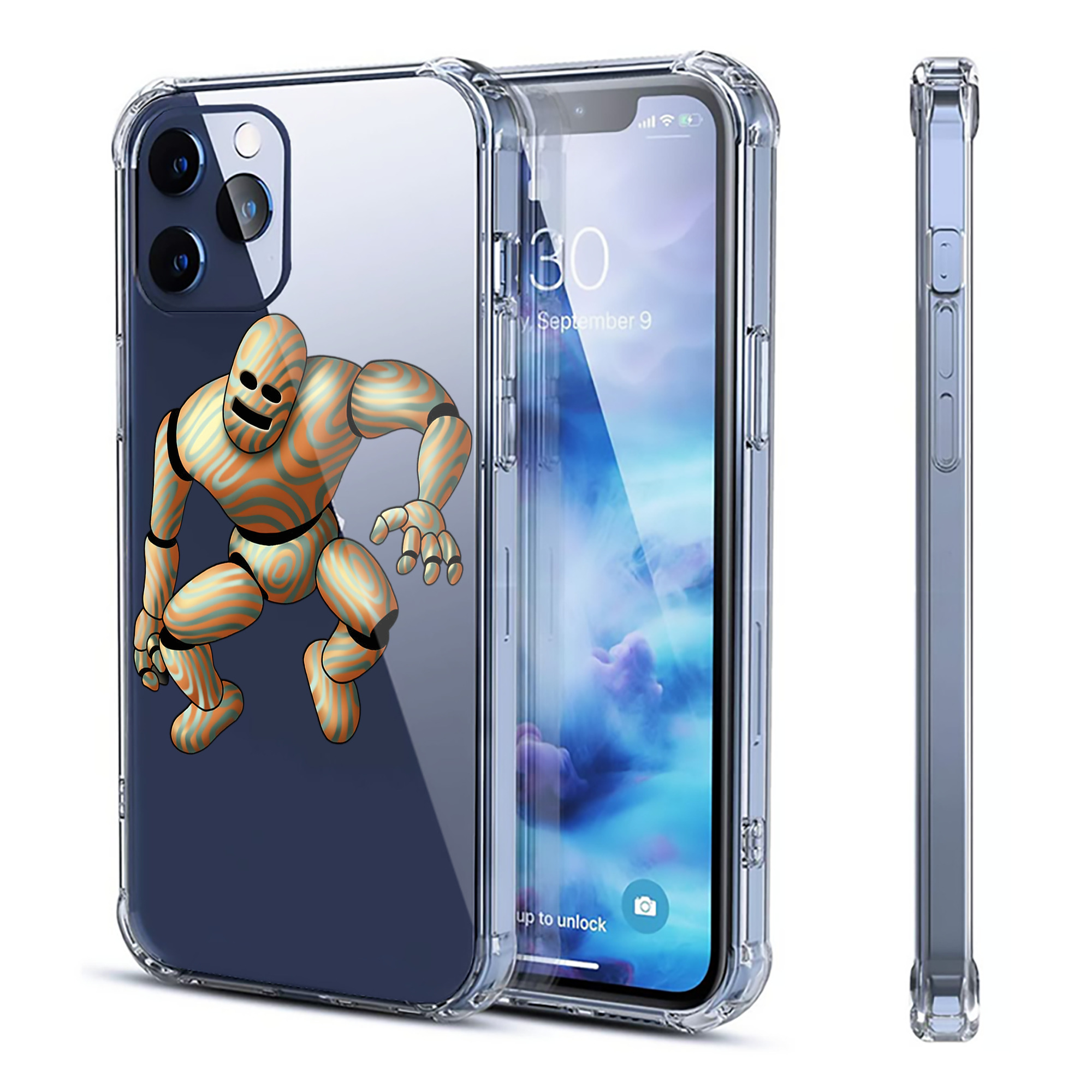 （画像用） ドラゴンクエスト Doragon Kuesuto Dragon Quest 【iPhone 12シリーズ対応】透明スマホケース（クリアソフトケース）
